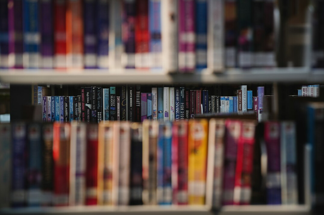 published book on shelf